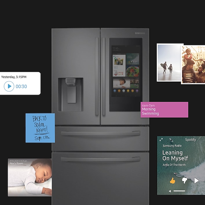 IoT consumer device example: Samsung smart fridge 